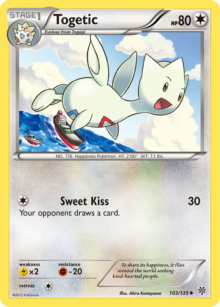 Togetic (103/135) [Noir et blanc : Tempête de plasma] 