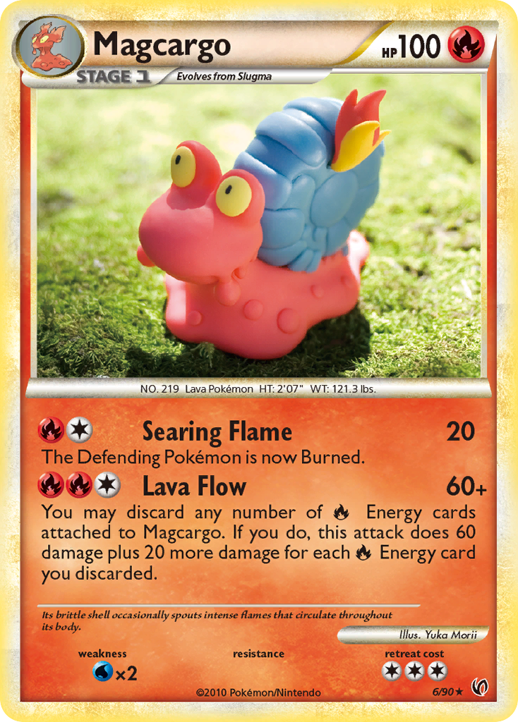 Magcargo (6/90) [HeartGold & SoulSilver: Undaunted][Yuka Morii]