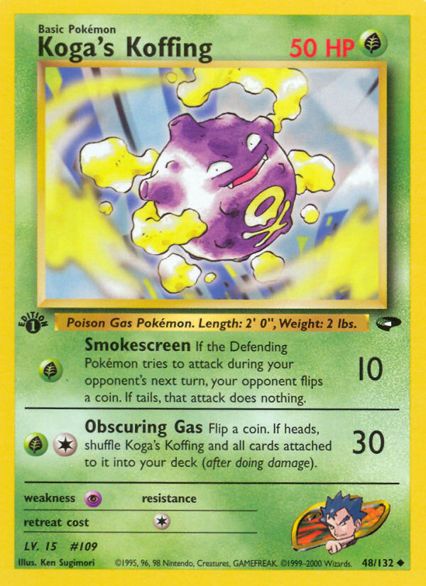 Koga's Koffing (48/132) [Gym Challenge 1ère édition] 