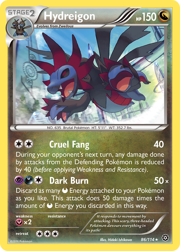 Hydreigon (86/114) [XY : Steam Siege] 