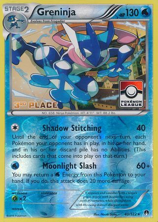 Greninja (40/122) (Promotion de la Ligue 3ème place) [XY : BREAKpoint] 