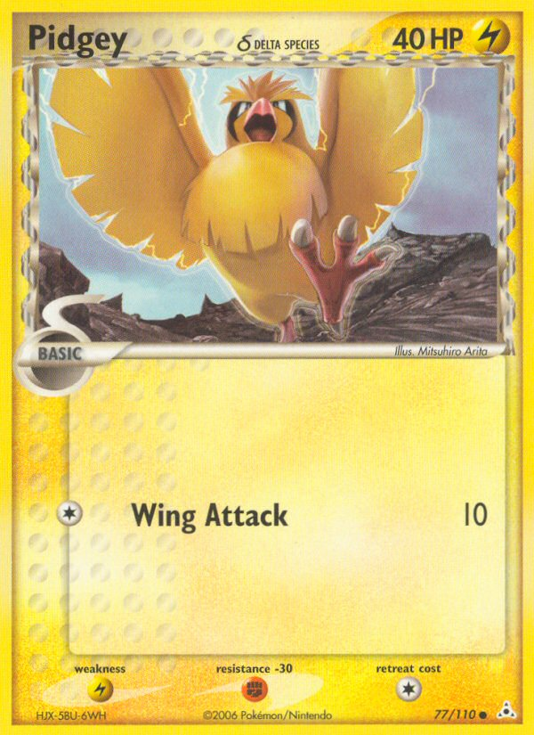 Pidgey (77/110) (Espèce Delta) [EX : Fantômes Holon] 