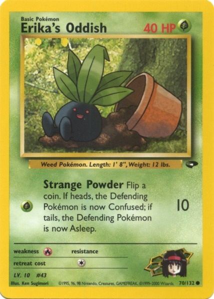 Oddish d'Erika (70/132) [Défi Gym] 