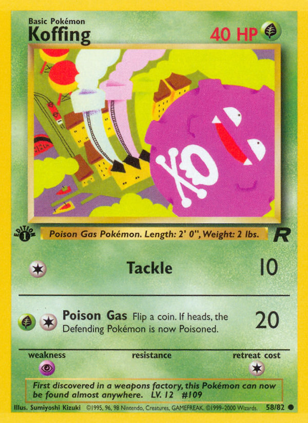 Koffing (58/82) [Team Rocket 1ère édition] 