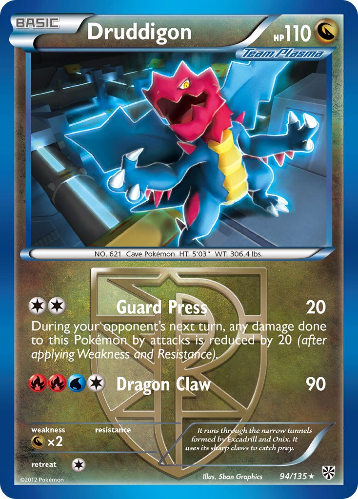 Druddigon (BW Plasma Storm) (94/135) [Exclusivités du deck à thème] 