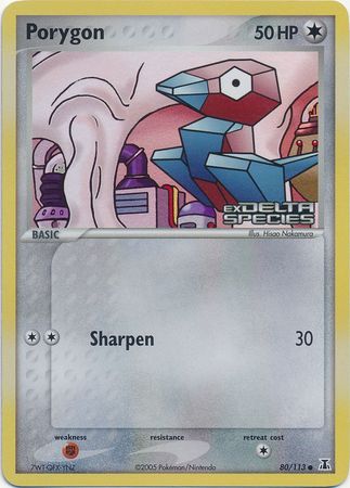 Porygon (80/113) (Estampillé) [EX : Delta Species] 
