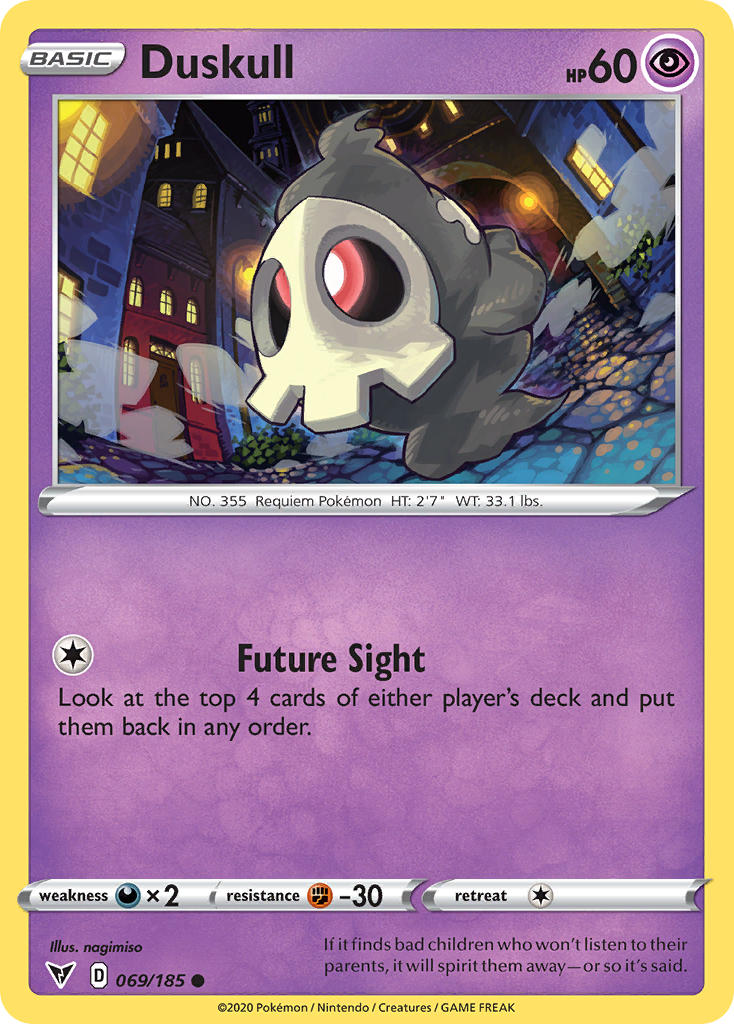 Duskull (069/185) [Sword & Shield: Vivid Voltage]