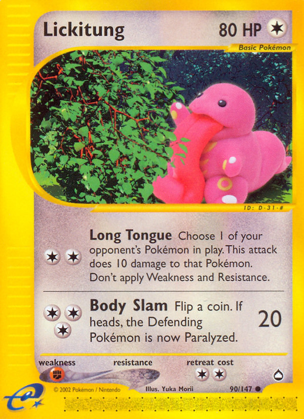 Lickitung (90/147) [Aquapolis][Yuka Morii]