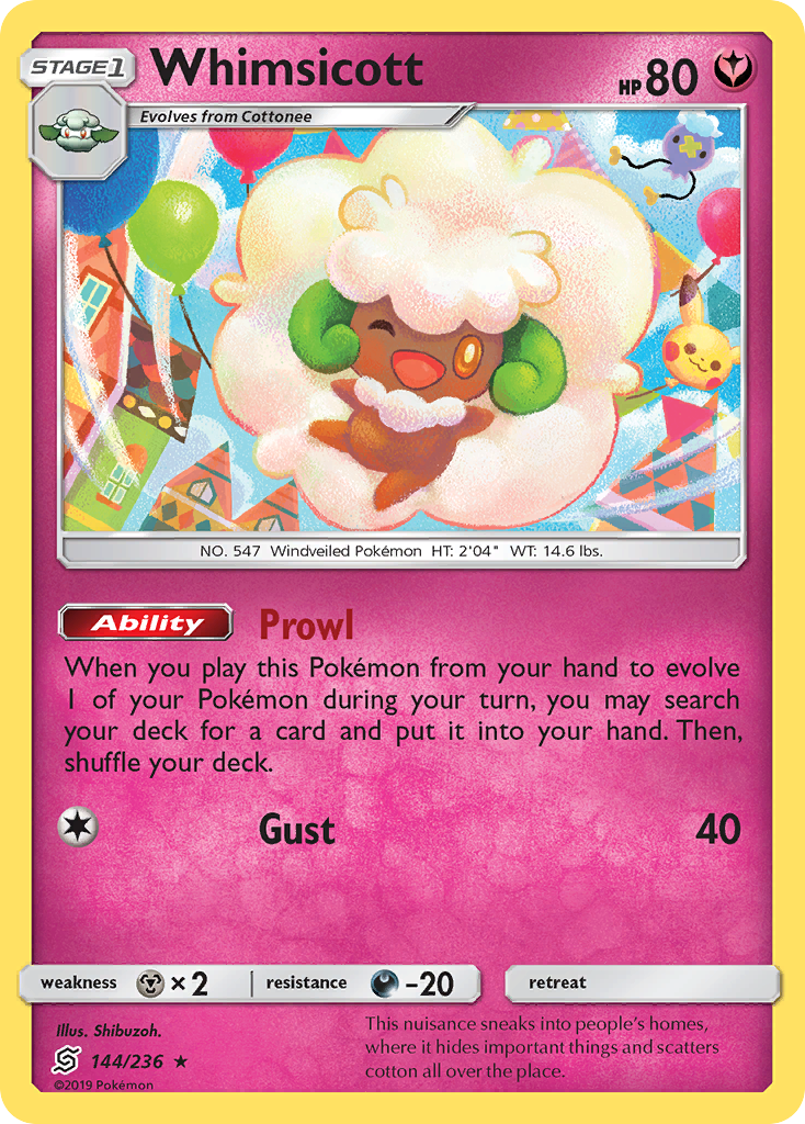 Whimsicott (144/236) [Soleil et Lune : Esprits Unifiés] 