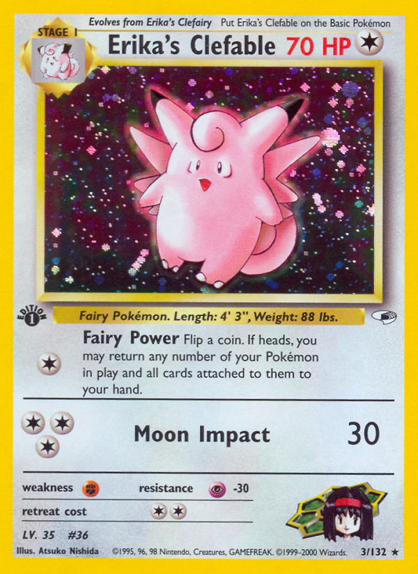 Erika's Clefable (3/132) [Gym Heroes 1ère édition] 