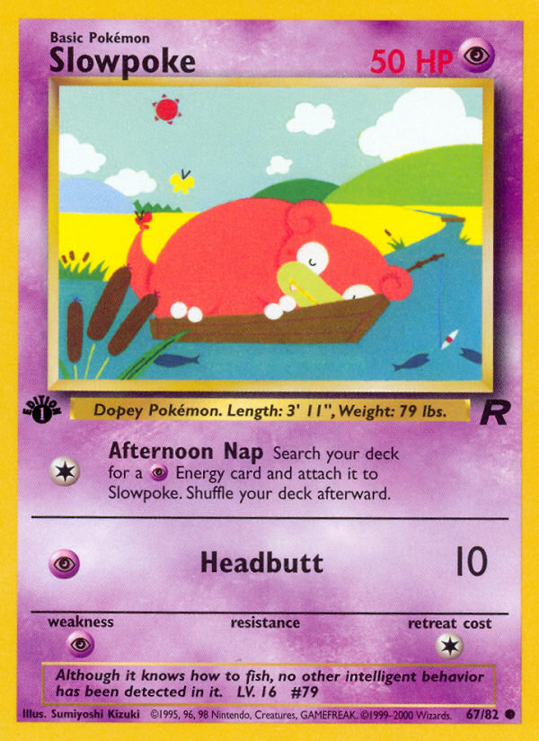 Slowpoke (67/82) [Team Rocket 1ère édition] 