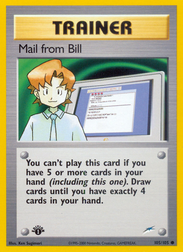 Courrier de Bill (105/105) [Neo Destiny 1ère édition] 