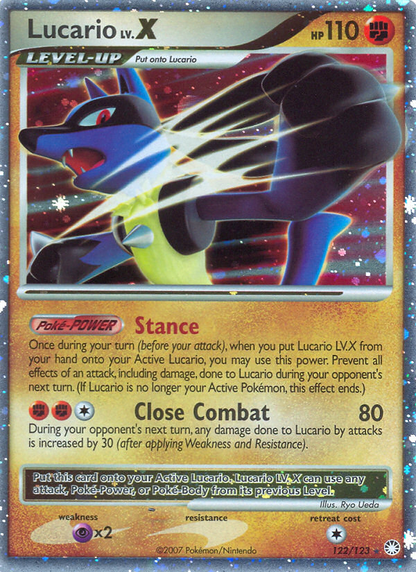 Lucario LV.X (122/123) [Diamant &amp; Perle : Trésors mystérieux] 