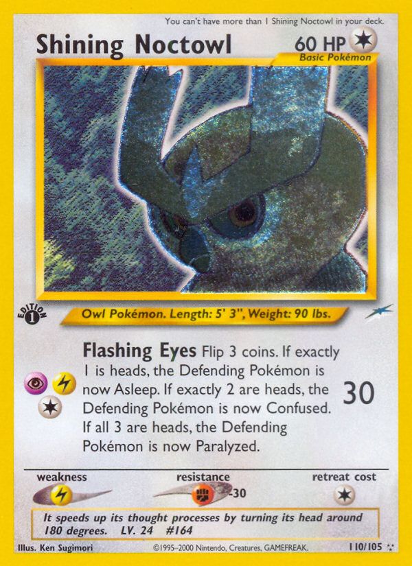 Noctowl brillant (110/105) [Neo Destiny 1ère édition] 