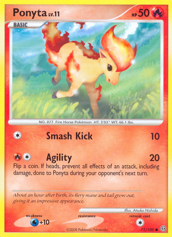 Ponyta (71/100) [Diamant &amp; Perle : Stormfront] 