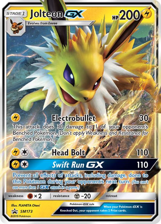 Jolteon GX (SM173) [Promotions Soleil et Lune : Étoile noire] 