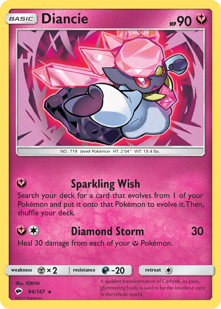 Diancie (94/147) [Soleil et Lune : Ombres Brûlantes] 