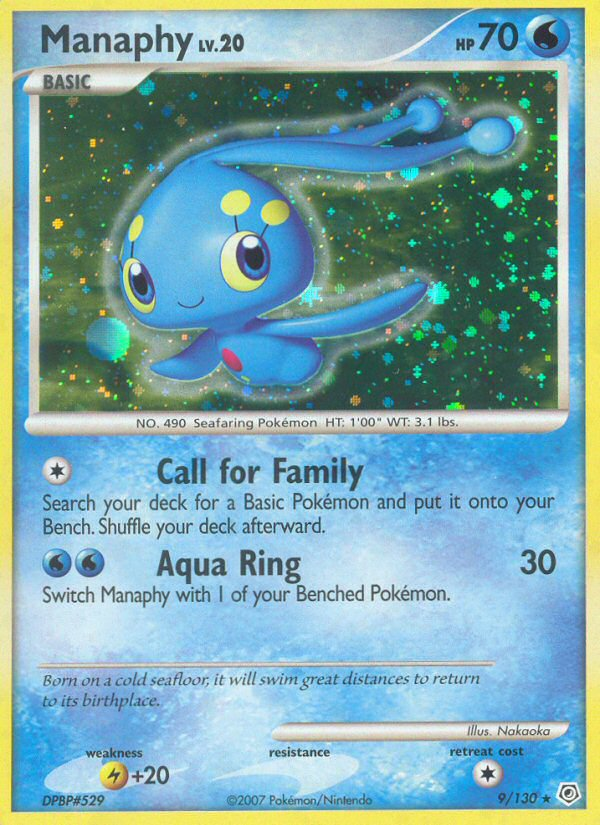 Manaphy (9/130) [Diamant &amp; Perle : Ensemble de base] 