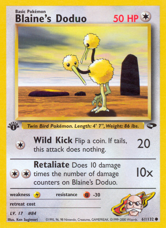 Le Doduo de Blaine (61/132) [Gym Challenge 1st Edition] 