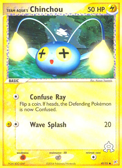 Chinchou de la Team Aqua (49/95) [EX : Team Magma contre Team Aqua] 