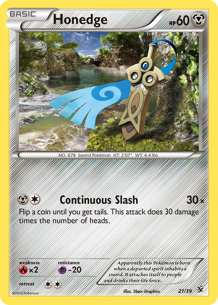 Honedge (21/39) [XY : Kit de démarrage Kalos] 