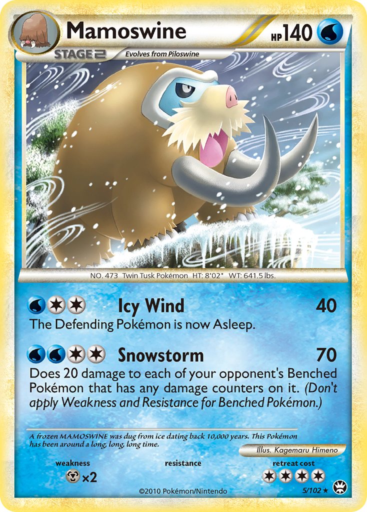 Mamoswine (HGSS Triumphant) (5/102) [Thème Deck Exclusivités] 