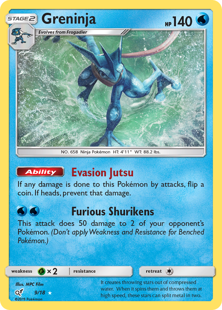 Greninja (9/18) [Soleil et Lune : Détective Pikachu] 