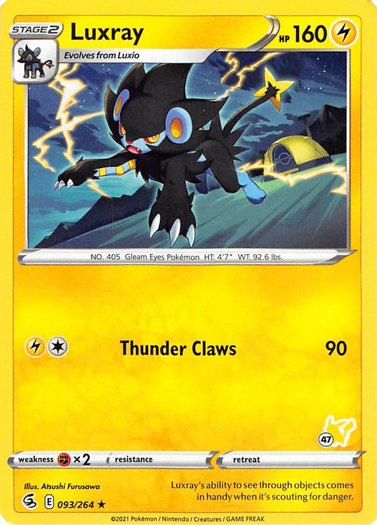 Luxray (093/264) (Tampon Pikachu #47) [Battle Academy 2022] 