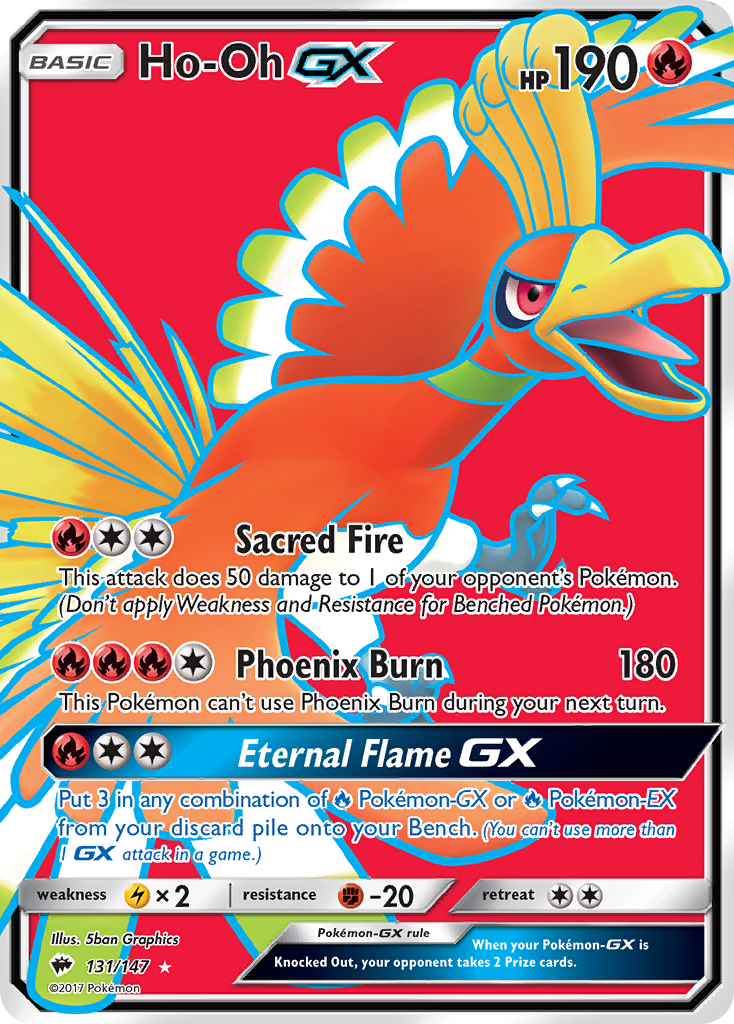 Ho-Oh GX (131/147) [Soleil et Lune : Ombres Brûlantes] 