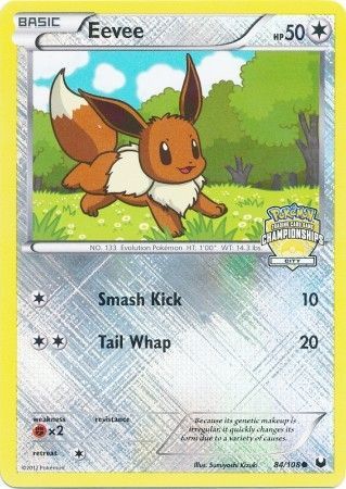 Évoli (84/108) (City Championship Promo) [Black &amp; White : Dark Explorers] 