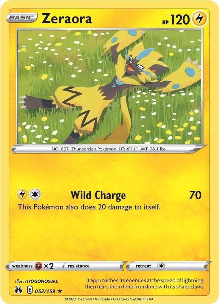 Zeraora (052/159) [Épée et Bouclier : Zénith de la Couronne] 