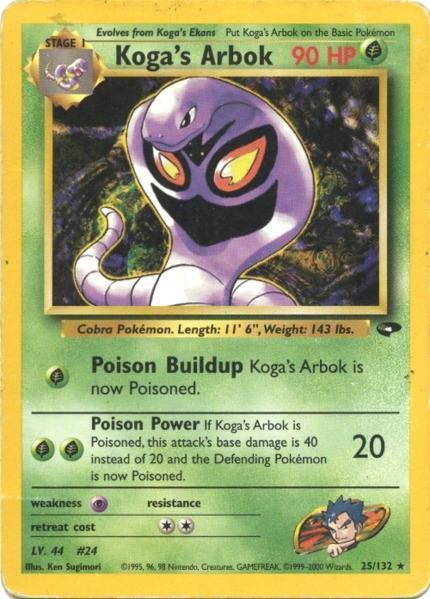Arbok de Koga (25/132) [Défi Gym] 