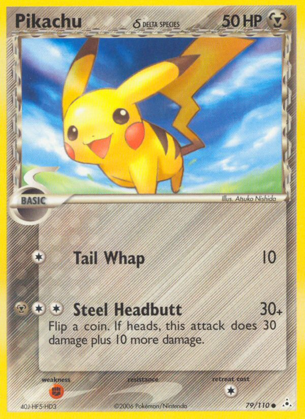 Pikachu (79/110) (Espèce Delta) [EX : Fantômes Holon] 