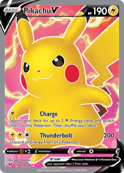 Pikachu V (170) [Épée &amp; Bouclier : Tension vive] 