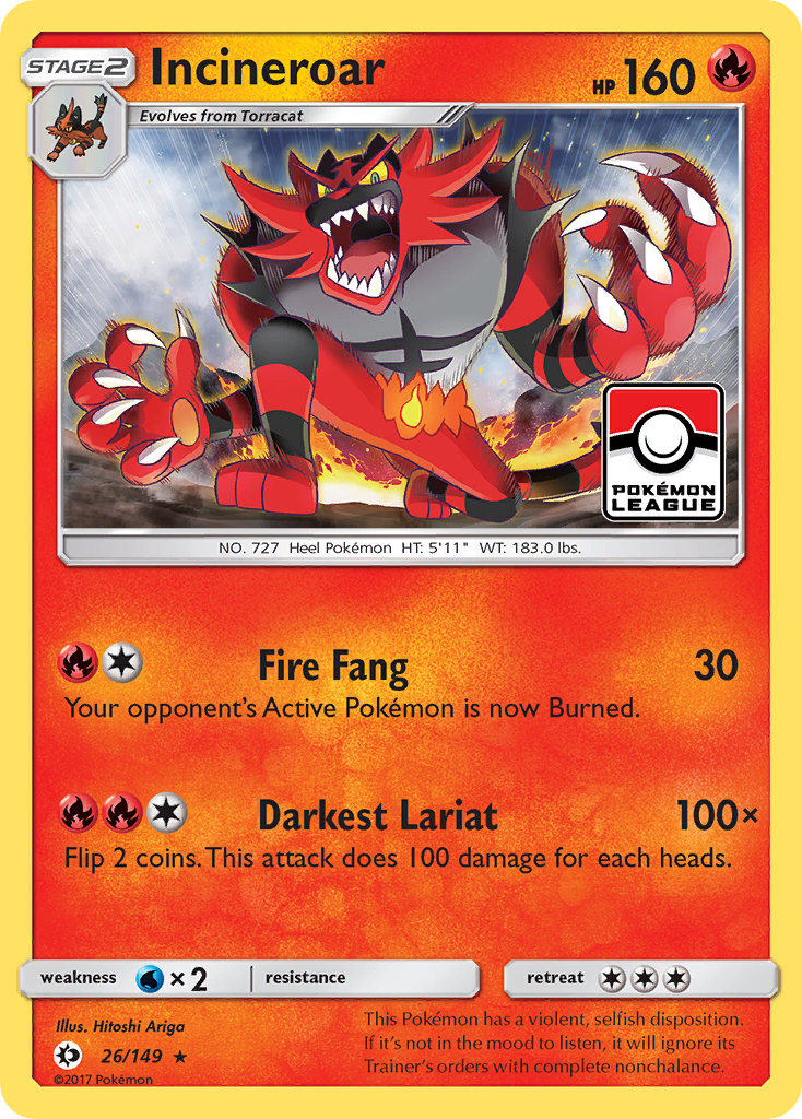 Incineroar (26/149) [Soleil et Lune : Ensemble de base] 