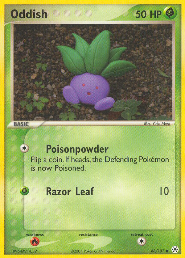 Oddish (68/101) [EX: Hidden Legends][Yuka Morii]
