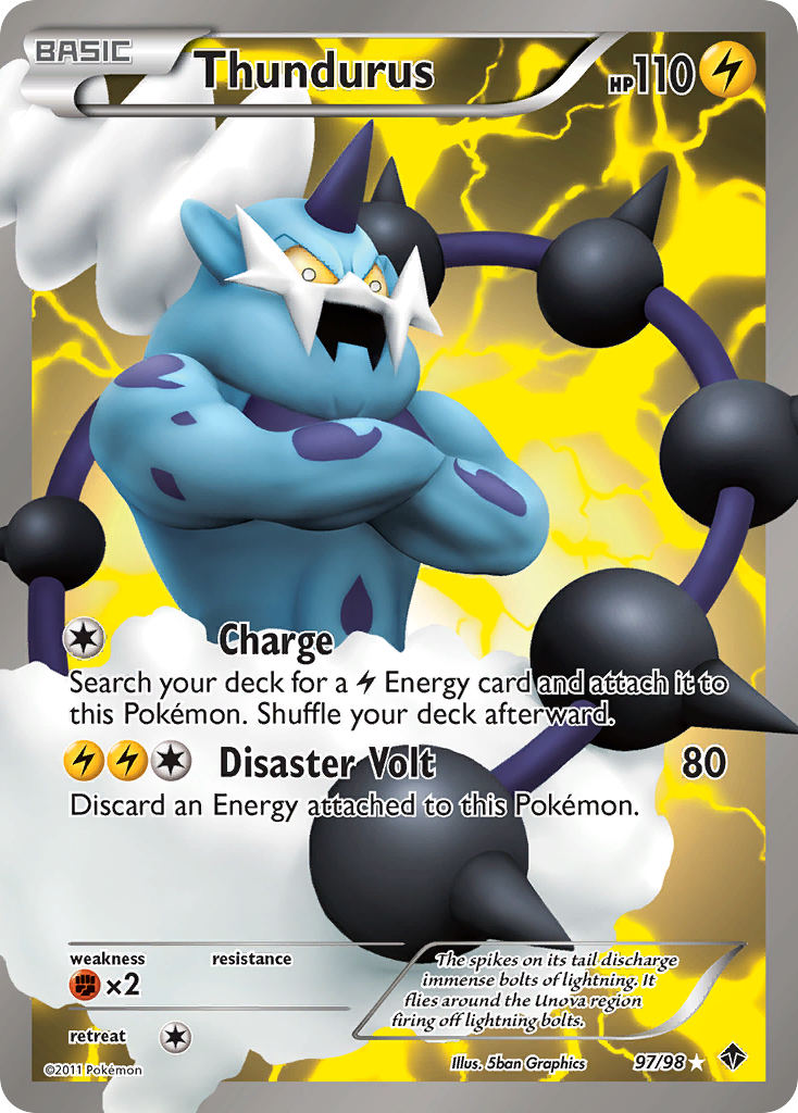Thundurus (97/98) [Noir et blanc : puissances émergentes] 