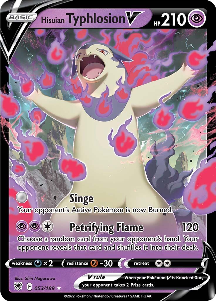 Hisuian Typhlosion V (053/189) [Épée &amp; Bouclier : Astral Radiance] 
