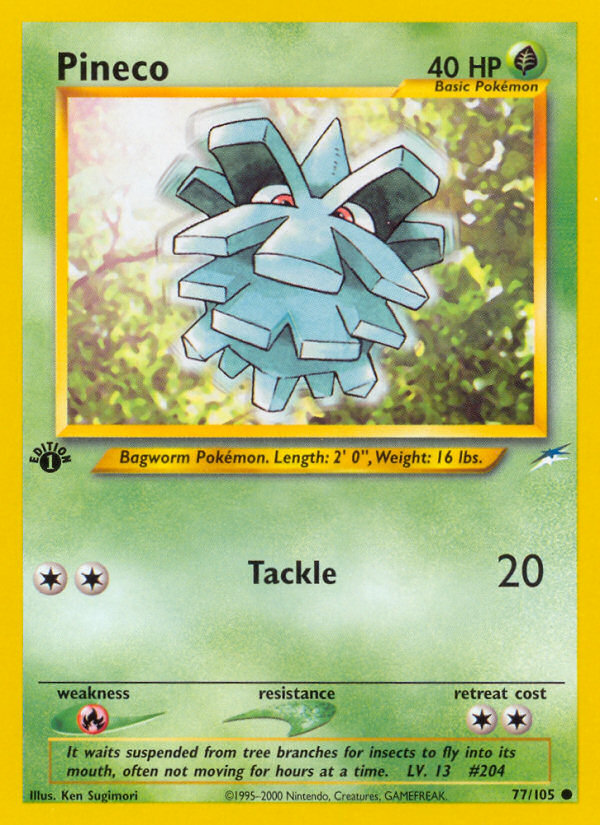 Pineco (77/105) [Neo Destiny 1ère édition] 
