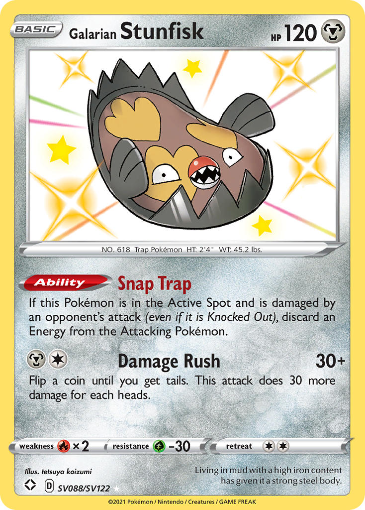 Galarian Stunfisk (SV088/SV122) [Épée et bouclier : Shining Fates] 