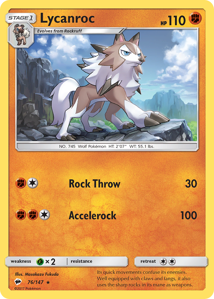 Lycanroc (76/147) [Soleil et Lune : Ombres Brûlantes] 
