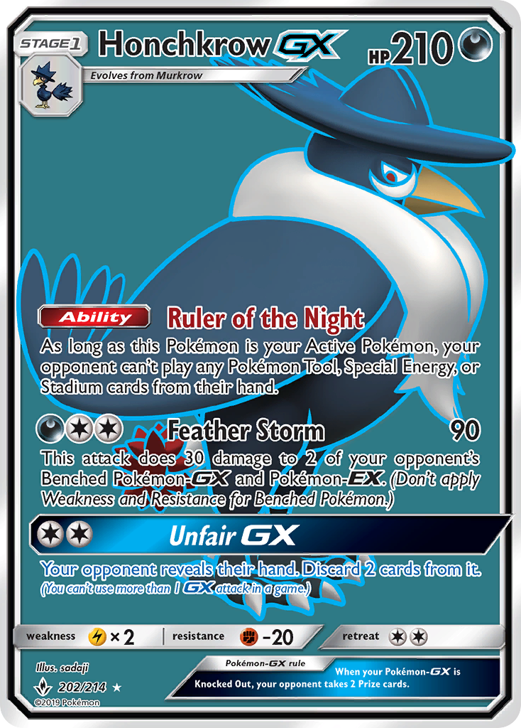 Honchkrow GX (202/214) [Soleil et Lune : Liens ininterrompus] 