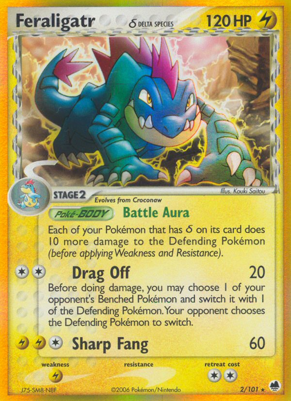Feraligatr (2/101) (Espèce Delta) [EX : Dragon Frontiers] 