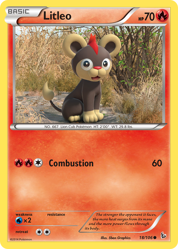 Litleo (18/106) [XY : Flashfire] 
