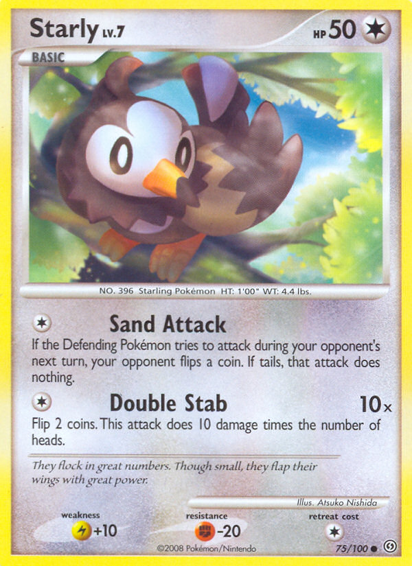 Starly (75/100) [Diamant &amp; Perle : Stormfront] 