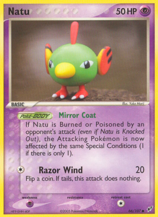 Natu (66/107) [EX: Deoxys][Yuka Morii]