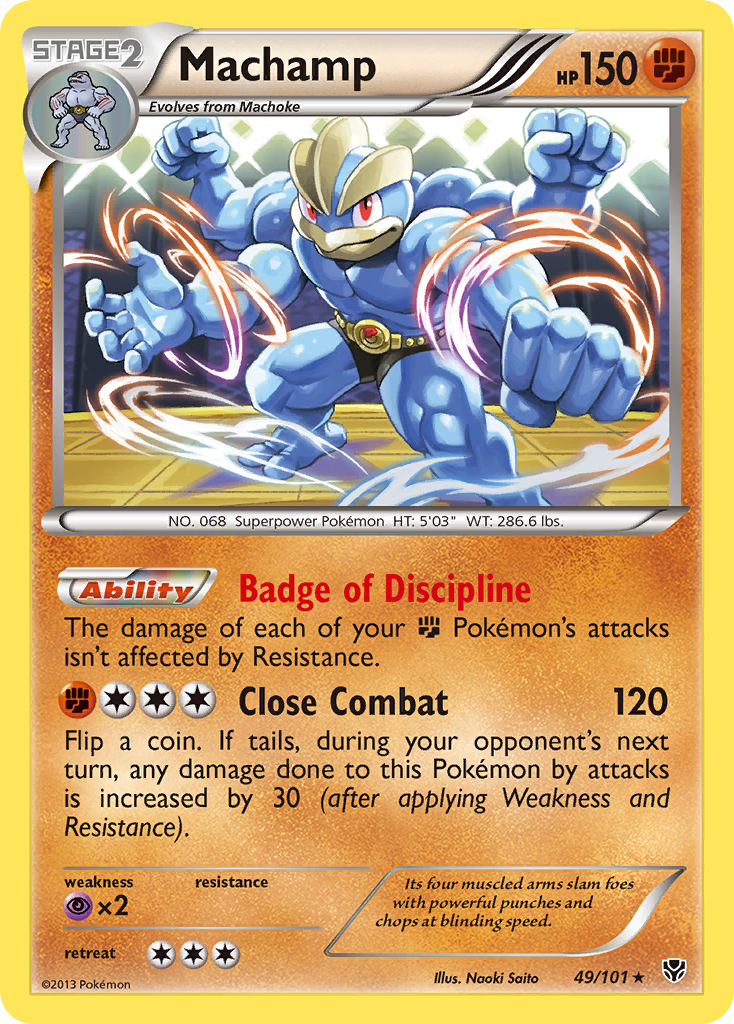 Machamp (49/101) [Noir et blanc : explosion de plasma] 