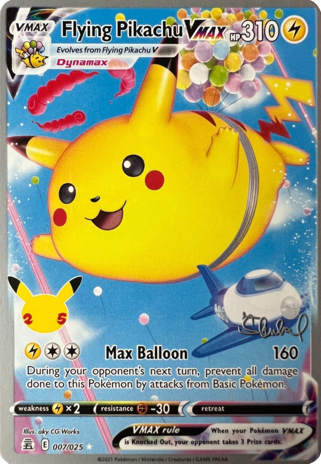 Flying Pikachu VMAX (007/025) (ADP - Ondrej Skubal) [Championnats du Monde 2022] 