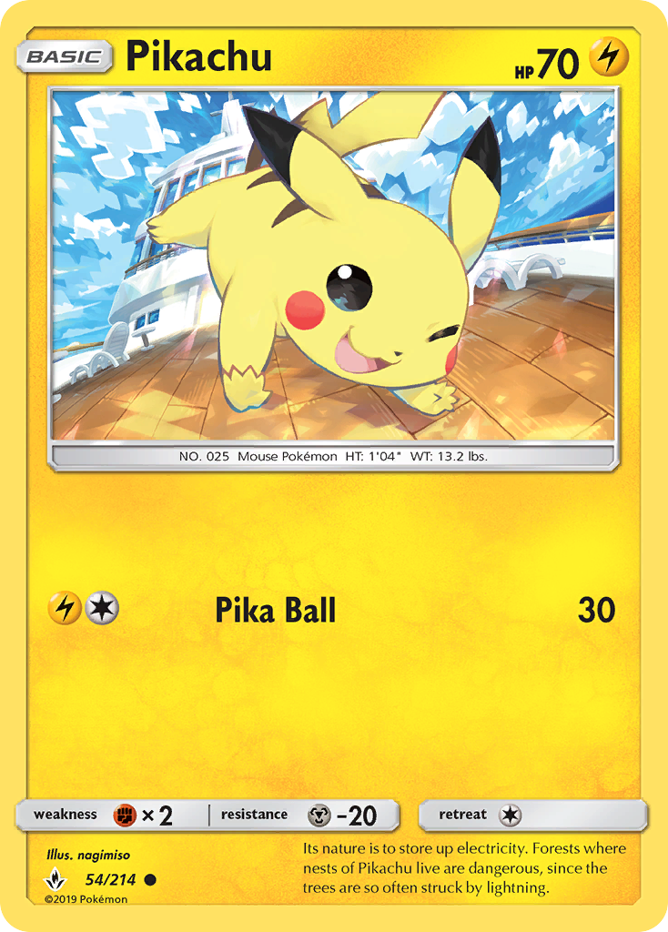 Pikachu (54/214) [Soleil et Lune : Liens ininterrompus] 