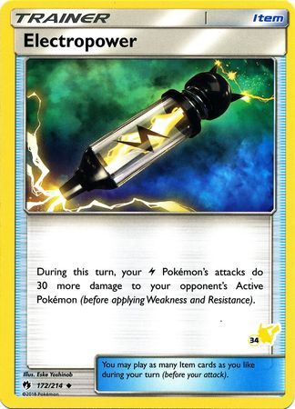Électropuissance (172/214) (Tampon Pikachu #34) [Battle Academy 2020] 